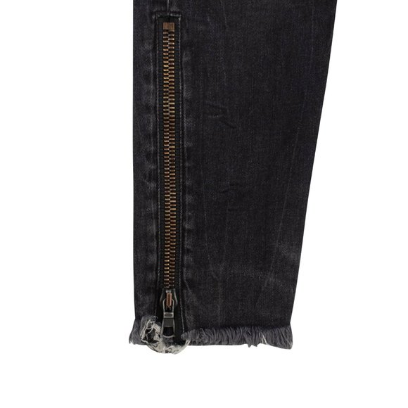 NEW UNRAVEL PROJECT Denim Dark Lace-Up Skinny Jeans Size 25 $895 - Picture 3 of 5
